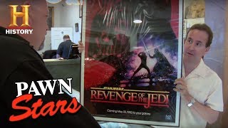 Pawn Stars Recalled quotStar Wars Revenge of the Jediquot Poster  History [upl. by Cirillo391]