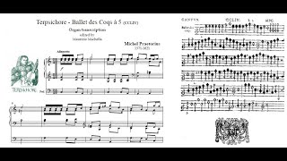 Praetorius  Ballet des Coqs from quotTerpsichorequot  Organ transcription [upl. by Haldane]