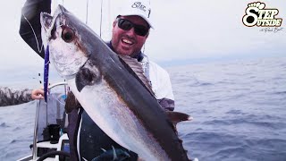 Monster Dogtooth Tuna on a Jig  Master Jigging Techniques for Tuna  Step Outside with Paul Burt [upl. by Akehsar]