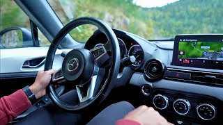 Mazda MX5 ND  Review  Driving in Germanys Black Forest Mountains [upl. by Annaili33]