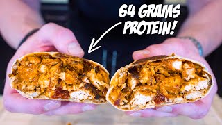 ANABOLIC SPICY CHIPOTLE CHICKEN BURRITOS  Easy High Protein Freezer Burrito Recipe [upl. by Lenard]