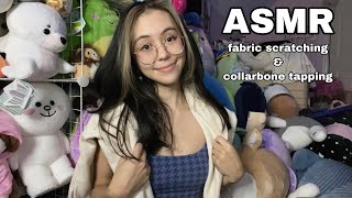 ASMR  Fast Fabric Scratching and Collarbone Tapping [upl. by Anyg]