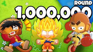 Round 1000000 VS Goku VS Luffy VS One Punch Man VS Tanjiro in BTD 6 [upl. by Ameer729]