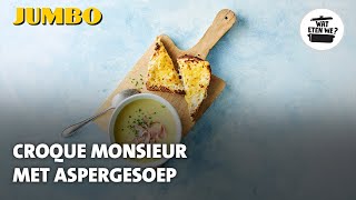 Wat eten we Croque monsieur met aspergesoep [upl. by Lambrecht]