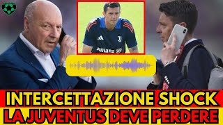 Intercettazione shock Marotta Rocchi quotLa Juventus deve perdere assolutamentequot [upl. by Willms]