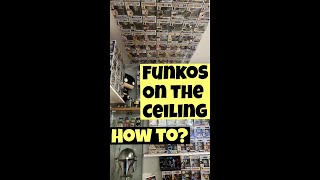 How to Display FUNKO POPS on the Ceiling 😲🔥 shorts [upl. by Ilhsa]