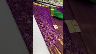 Pure handloom silk sarees with simple gold and silver meenawork brocade😍😍17500shorts [upl. by Sokin]