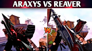 ARAXYS Vandal VS REAVER Vandal Comparison  Which One Is The Best Vandal Skin In Valorant [upl. by Adah]