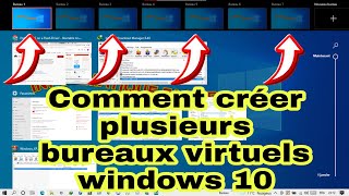 créer plusieurs bureaux virtuels Windows 10 [upl. by Nitreb103]