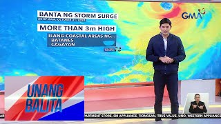 PAGASA nagbabala muli tungkol sa posibleng storm surge o daluyong October 31 2024  Unang Balita [upl. by Sokcin]