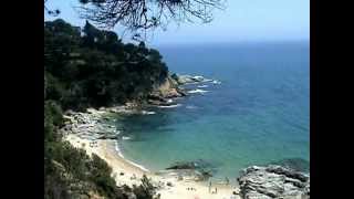 Beach Santa Cristina  Blanes  Lloret de Mar  Spain [upl. by Trebeh612]