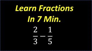 Learn Fractions In 7 min  Fast Review on How To Deal With Fractions [upl. by Ahsoek]