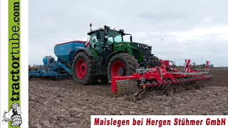 Güttler  Fendt 942  Lemken Azurit  Maislegen bei der Stühmer GmbH [upl. by Tiersten]