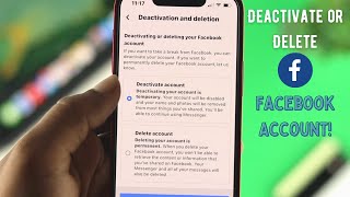 How to Deactivate Facebook Account Updated [upl. by Sadnac]