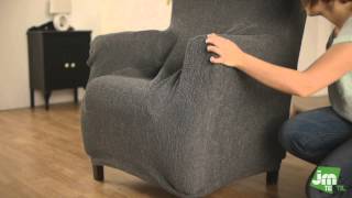 How to Put a Wing Chair Cover Easily [upl. by Rianna]