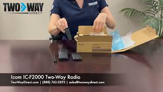 Unboxing the Icom ICF2000 Digital UHF TwoWay Radio Without Keypad  Icom America  Two Way Direct [upl. by Grayce]