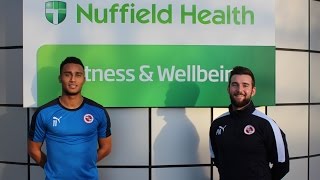 Jordan Obita continues recovery at Nuffield Health [upl. by Noswal]