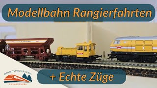 Modellbahn H0 amp Reale Bauzüge  Wiebe Rangierbetrieb [upl. by Ahsieyn]