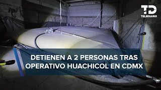 Aseguran bodega con quotmiles de litrosquot de presunto hidrocarburo en CdMx [upl. by Kester]