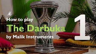 How to play the Darbuka Beginners Course Darbuka Lesson 1 The basic strokes [upl. by Nosyaj]