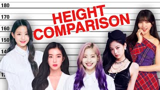 KPOP HEIGHT COMPARISON Shortest VS Tallest Idols 3RD amp 4TH GENERATION [upl. by Iaoh]