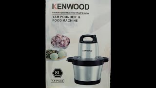 Kenwood 8L Yam Pounder and Food Processor [upl. by Yecaw]