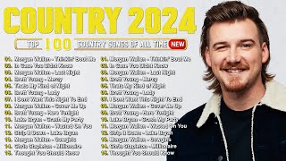 Country Songs 2024  Morgan Wallen Luke Combs Luke Bryan Chris Stapleton Brett Young Kane Brown [upl. by Atinehc97]