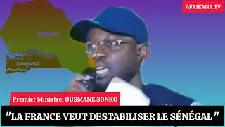 Le premier ministre Sénégalais Ousmane Sonko dénonce les manœuvres de la France au Casamance [upl. by Alamac62]