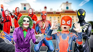 What If ALL COLOR SPIDERMAN In 1 House KID SPIDER MAN Was Kidnapped by Joker  Action Real Life [upl. by Balch]