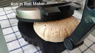 How to make Roti in Roti Maker  Chapati Maker Demo  by Delhi Cookbook [upl. by Eremihc707]