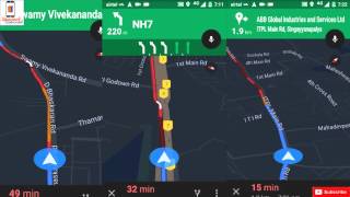 Hindi  हिन्दी Moto G Turbo GPS Navigation Review2 [upl. by Annibo228]