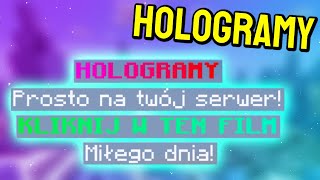 Jak zrobić HOLOGRAMY w MINECRAFT  DecentHolograms plugin [upl. by Arymat]