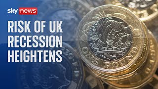 UK economy at risk of recession official figures reveal [upl. by Ydner]