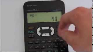 How to Convert Between Degrees Radians and Gradians Using A Sharp EL 531 Calculator [upl. by Clorinde]