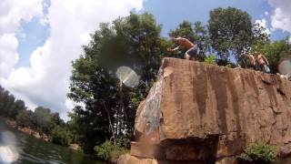 Red Granite Cliff Jumping [upl. by Simmons]