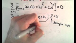 Power Series Solutions of Differential Equations Ex 2 [upl. by Oloapnaig]