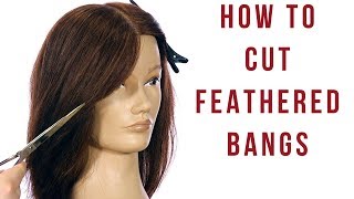 Feathered Layers Haircut Tutorial  How to Cut Feathered Bangs amp Face Frame  TheSalonGuy [upl. by Naasah]