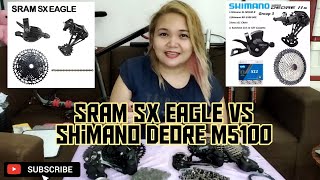 SRAM SX Eagle VS Shimano Deore M5100  Labanan ng Groupset  mhietze [upl. by Nakre707]