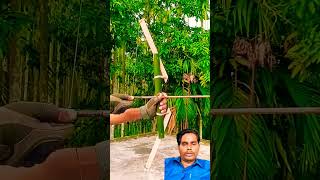 Bamboo Creations with Green bamboo crossbow bamboo slingshots Bamboo artDiy [upl. by Asiled]