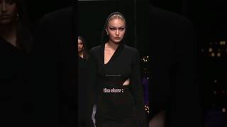 Gigi Hadids Powerful Versace Walk 🤩❤️‍🔥 shortsfeed gigihadid supermodel versace catwalk memes [upl. by Anairotciv677]