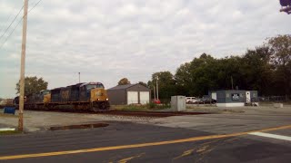 Afternoon SOUTHBOUND DESCIN CIN CSX GP 9 Winchester amp Western Mixed Freight Train 10122024 [upl. by Ettenot]