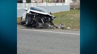 Report TV  Aksident i rëndë në aksin Shkodër Koplik Një i vdekur një i plagosur [upl. by Conny]