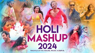 Holi Mashup 2024 Rang Barse Colors of Festival HS Visual Music x Papul  Best of Holi Mashup 2024 [upl. by Shum29]