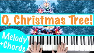 How to play O CHRISTMAS TREE O Tannenbaum Piano Tutorial Lesson [upl. by Heater]