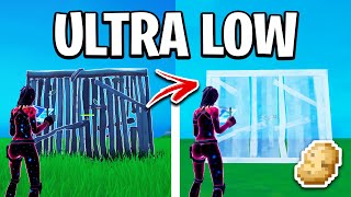 How To Get ULTRA LOW Graphics In Fortnite FPS BOOST [upl. by Kinom133]