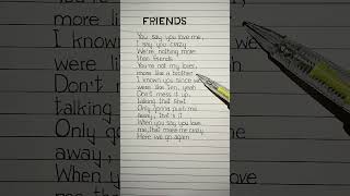 FRIENDS Lyrics💗 song by AnneMarie and Marshmello friends marshmello annemarie lyrics [upl. by Lahcsap]