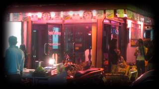 Night time view of a Thai Massage Shop in the Red Light Area of Hua Hin  Soi Bintabaht [upl. by Niliram]