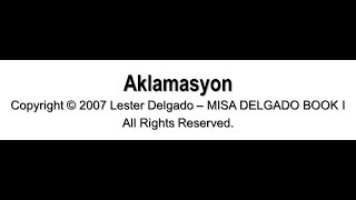 Aklamasyon by Lester Delgado instrumental [upl. by Esimehc]