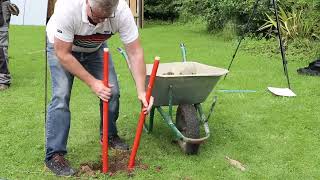 What are the best tools for digging a post hole [upl. by Ynelram981]