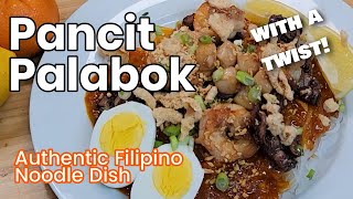 Pancit Palabok Recipe with a Twist  Filipino Noodle Dish [upl. by Medea966]